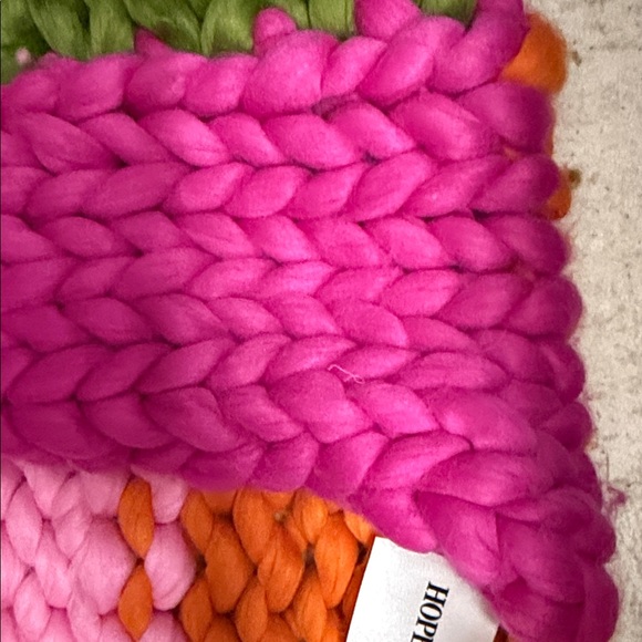 Hope Macaulay colassal Knit cardigan Sweater in Pink, Green, and Orange - Picture 9 of 16